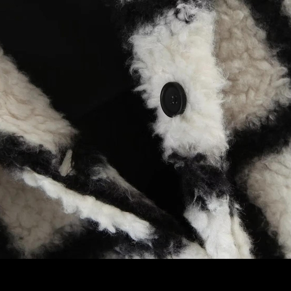 Chic Coats Fashion Long Plaid Faux Fur Jacket Coat Women - Picture 9 of 9